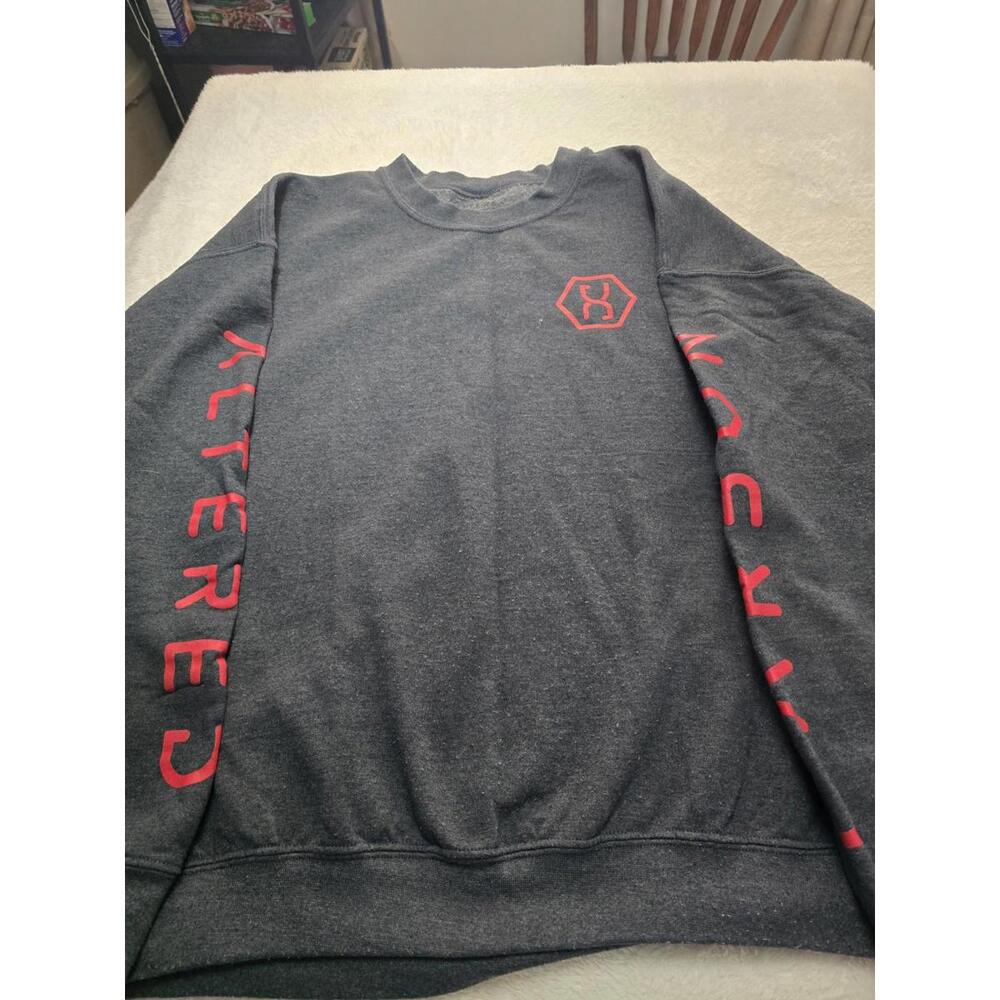 Altered Carbon TV Show Mens (unisex) Sweatshirt - Size XL, Gray, Arm Graphics